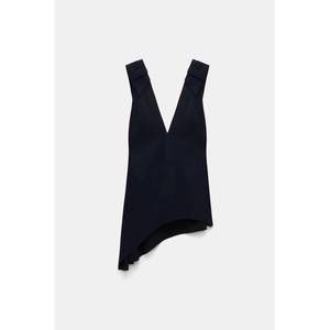 NEW DOROTHEE SCHUMACHER women's wide straps v-neck tank top in black